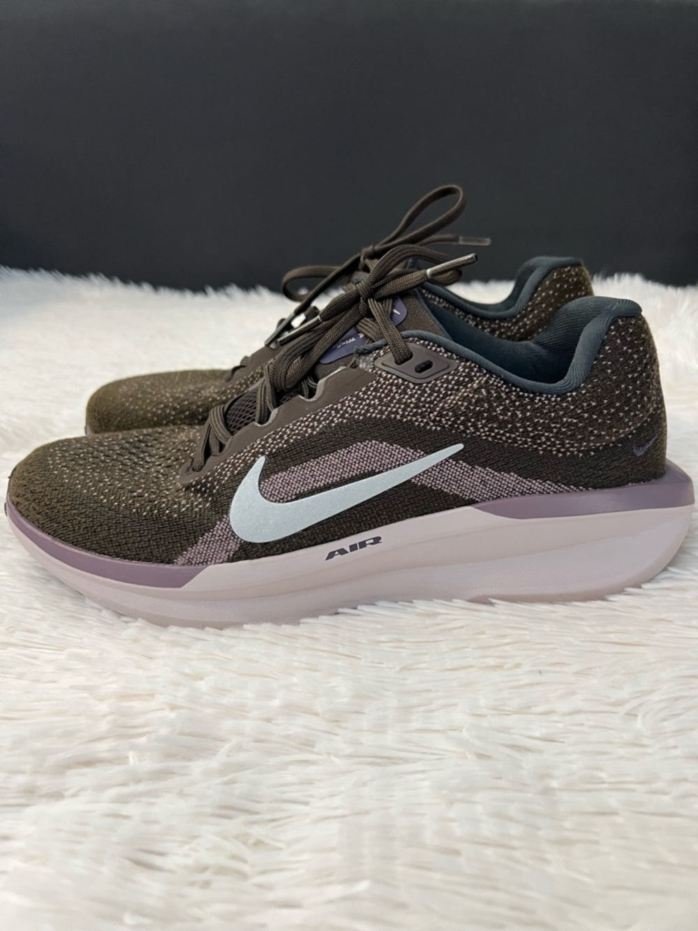 Nike Women’s Athletic Running Sneakers - Brown with Lavender and White/A232
